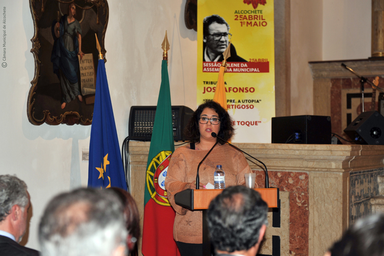 Intervenção da representante da bancada da CDU, Paula Pereira