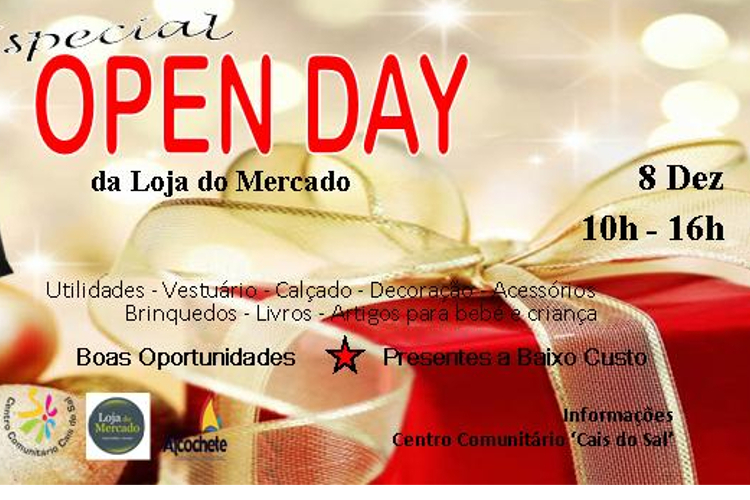 Open Day da Loja do Mercado no dia 8 de dezembro
