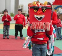 Crianças do Samouco festejam a entrada no novo ano chinês