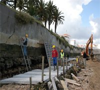 Muralha na Vila de Alcochete está a ser reparada