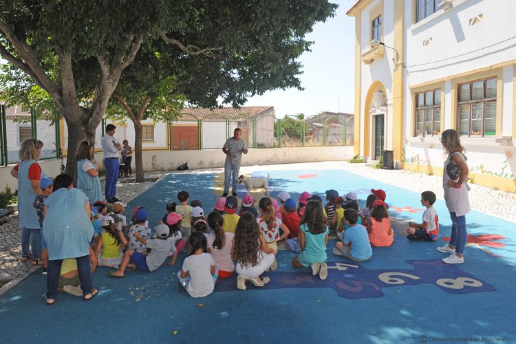 Centro municipal de canídeos visita escolas