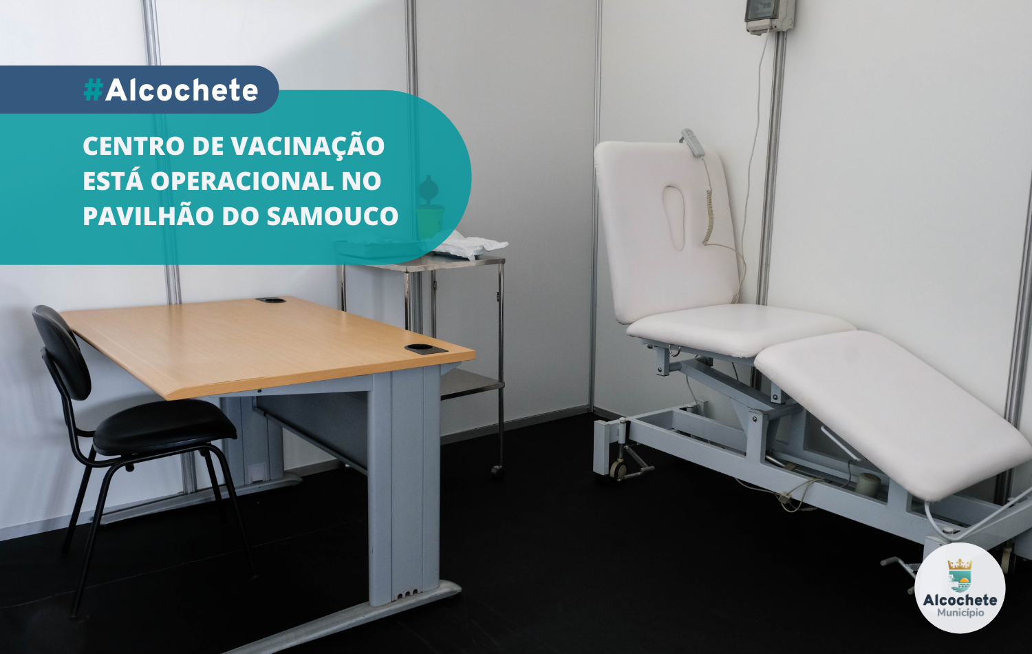Centro de vacinação está operacional no Pavilhão do Samouco