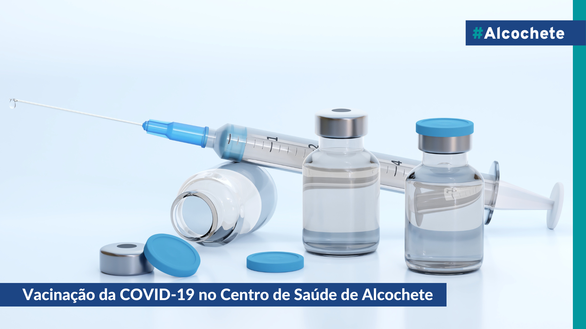 Vacinação da COVID-19 no Centro de Saúde de Alcochete