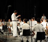 O maestro António Menino também dirigiu a Banda de Alcochete durante o espectáculo.