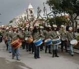 O grupo "Batucando" desfilou nas ruas de Samouco