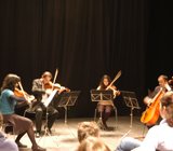 O quarteto interpretou diferentes peças musicais