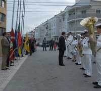 Hastear das Bandeiras na inauguração das Festas